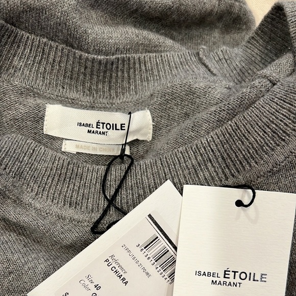 NWT Isabel Marant Étoile Grey Chiara Sweater - Picture 9 of 12